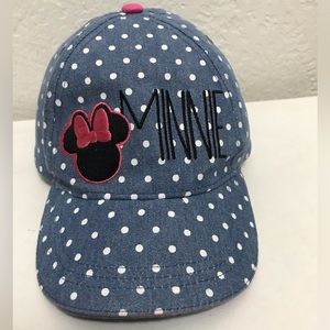 Minnie Mouse Polka Dots Disney Adjustable Girls Ball Cap Hat